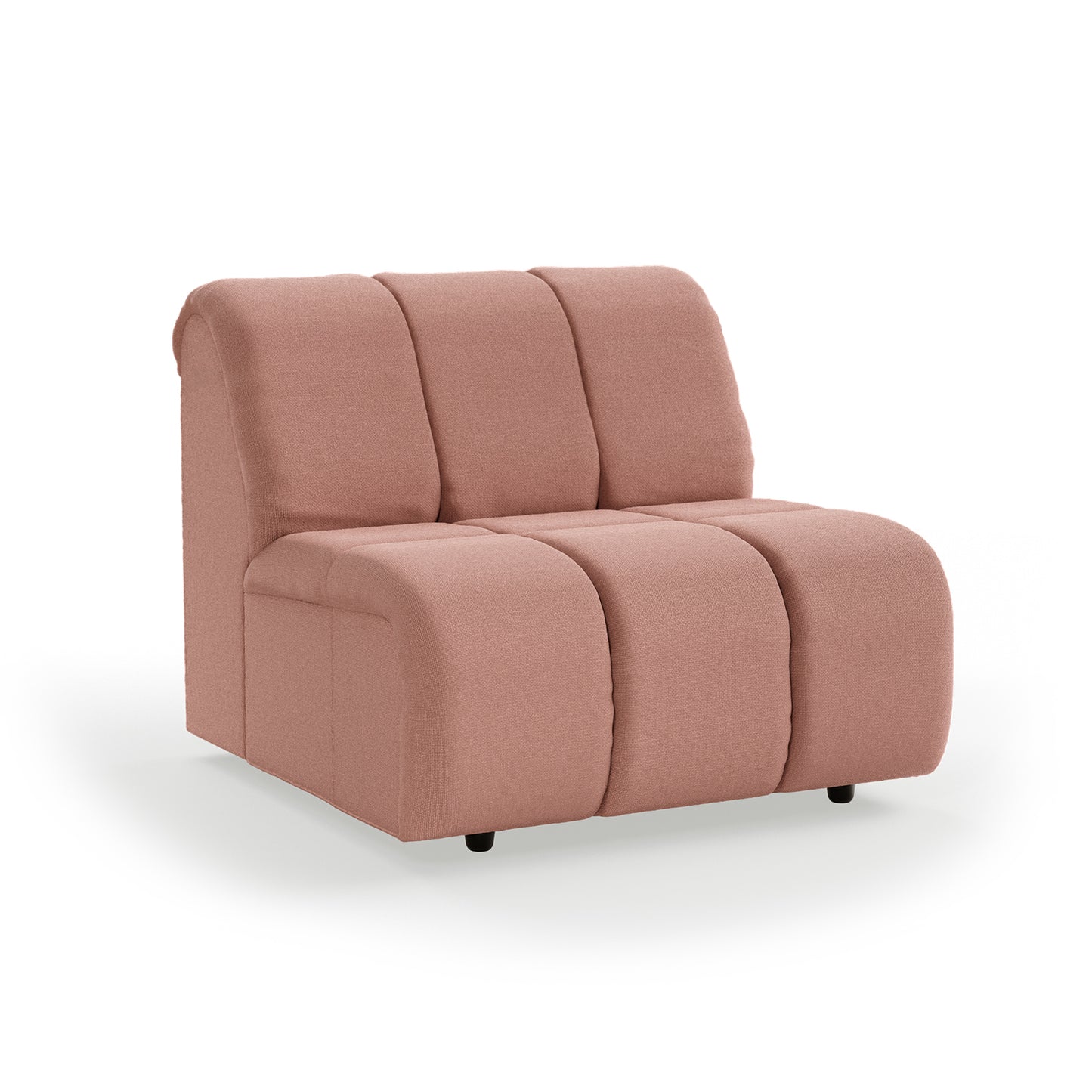 HKliving Wave bank middle Linen Dusty Rose