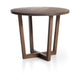 Kave Home Nahla eettafel vierkant Ø90 cm Donkerbruin