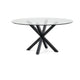 Kave Home Argo eettafel rond Ø150 cm Clear/Black