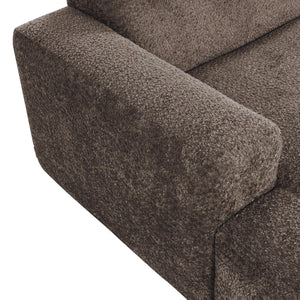 WOOOD Mojo Base chaise longue bank arm links wollig Bruin