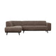 WOOOD Statement hoekbank links Ribstof Taupe