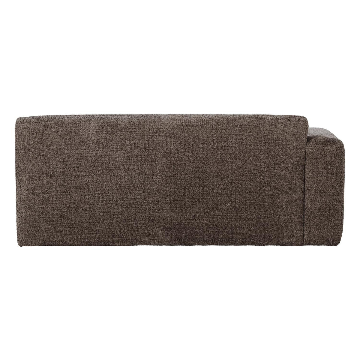 WOOOD Mojo Base 2-zits bank arm links wollig Bruin