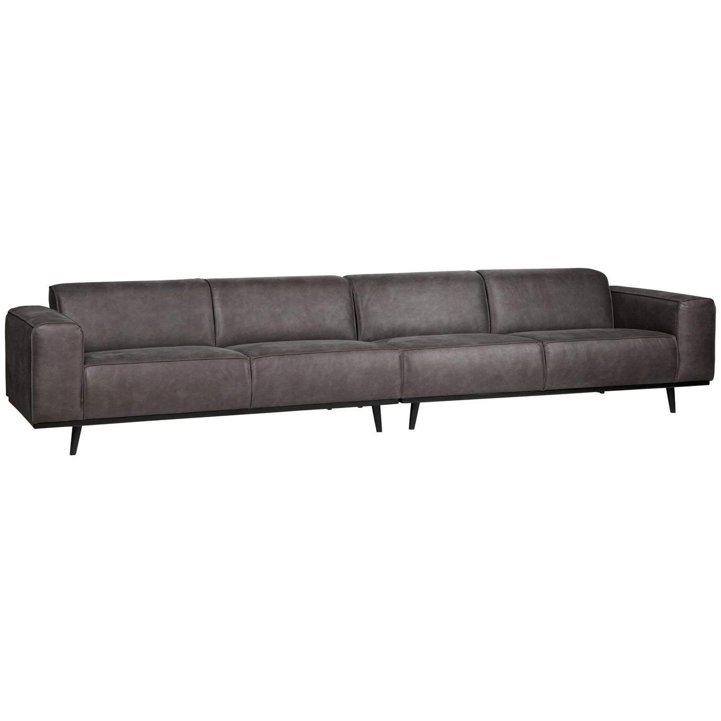WOOOD Statement XL 4-zits bank 372 cm Ecoleer Donkergrijs