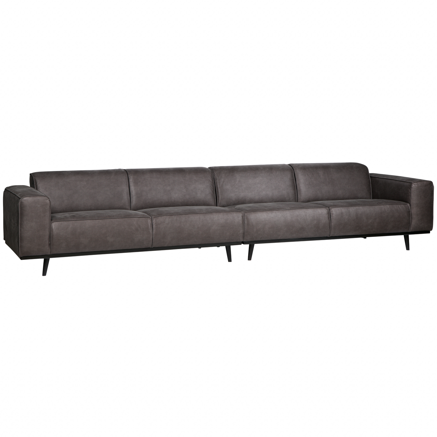 WOOOD Statement XL 4-zits bank 372 cm Ecoleer Donkergrijs
