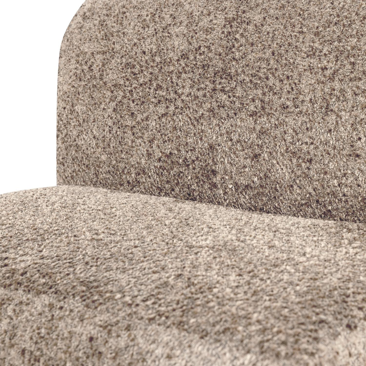 WOOOD Mojo Base eetkamerbank 84 cm met rugleuning wollig Donkerzand