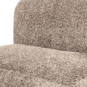 WOOOD Mojo Base eetkamerbank 84 cm met rugleuning wollig Donkerzand
