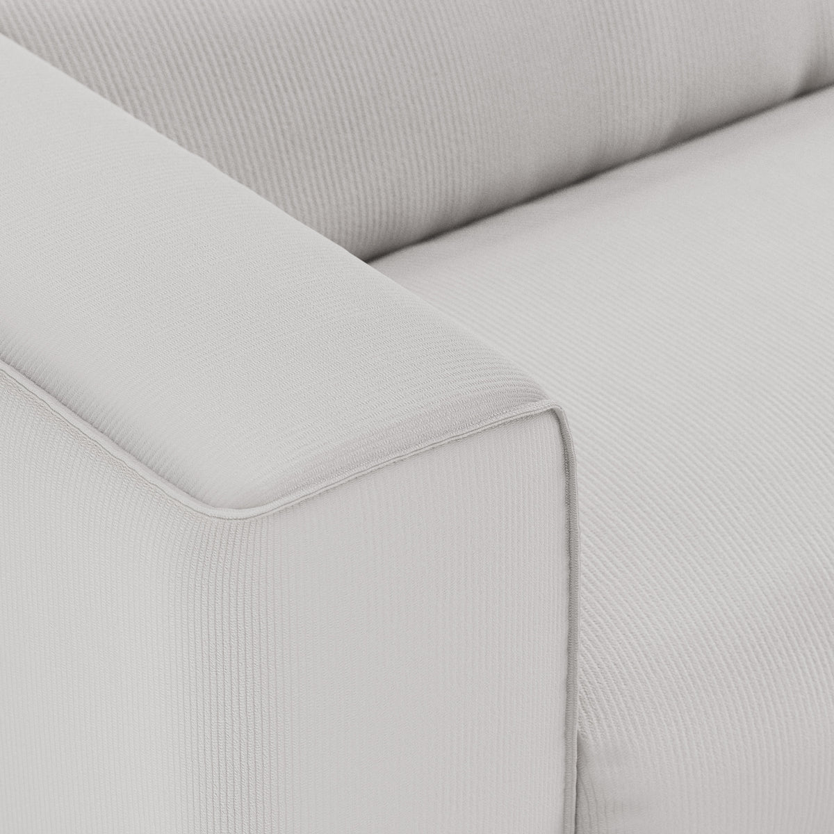 HKliving Flake bank left 1,5-seat Corduroy Rib Cream