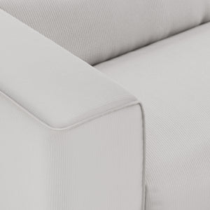 HKliving Flake bank left 1,5-seat Corduroy Rib Cream