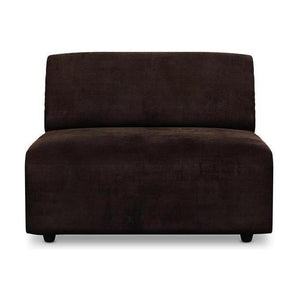HKliving Jax bank middle Royal Velvet Espresso