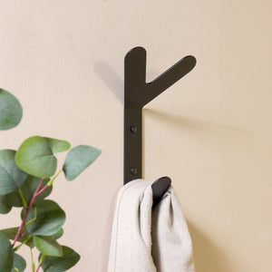 Spinder Design Frondo Hook wandhaak Zwart
