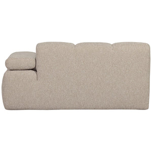 WOOOD Mojo 1,5-zits bank arm rechts bouclé Beige Melange