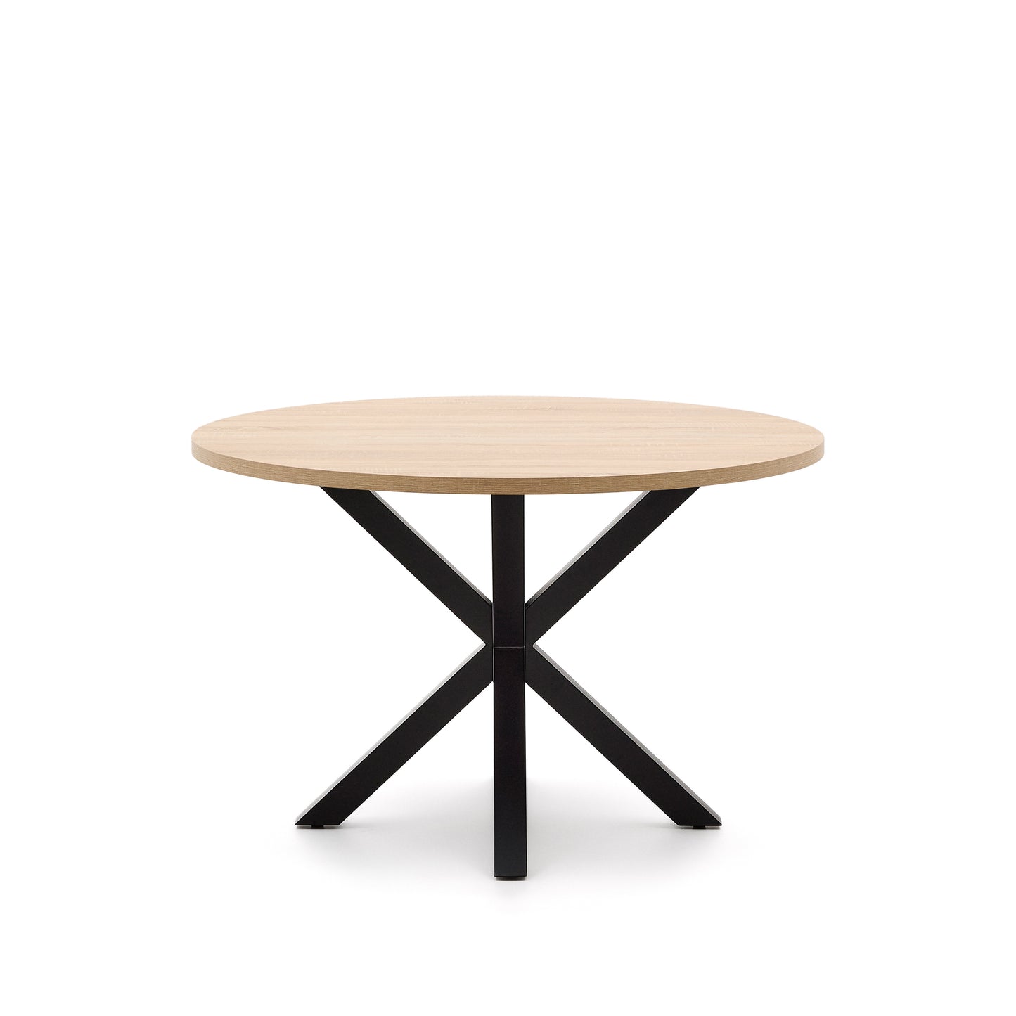 Kave Home Argo eettafel rond Ø120 cm Natural/Black