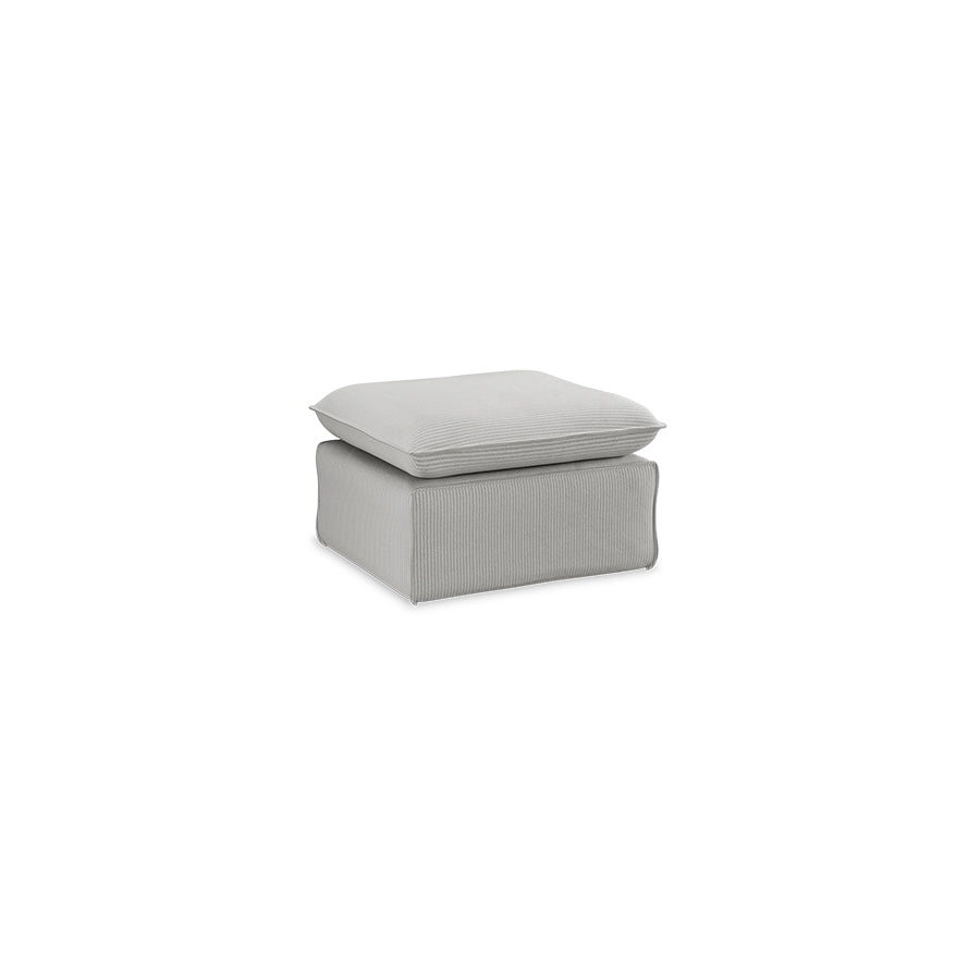 HKliving Nomad hocker Corduroy Rib Cream