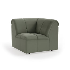 HKliving Wave bank corner Linen Army Green