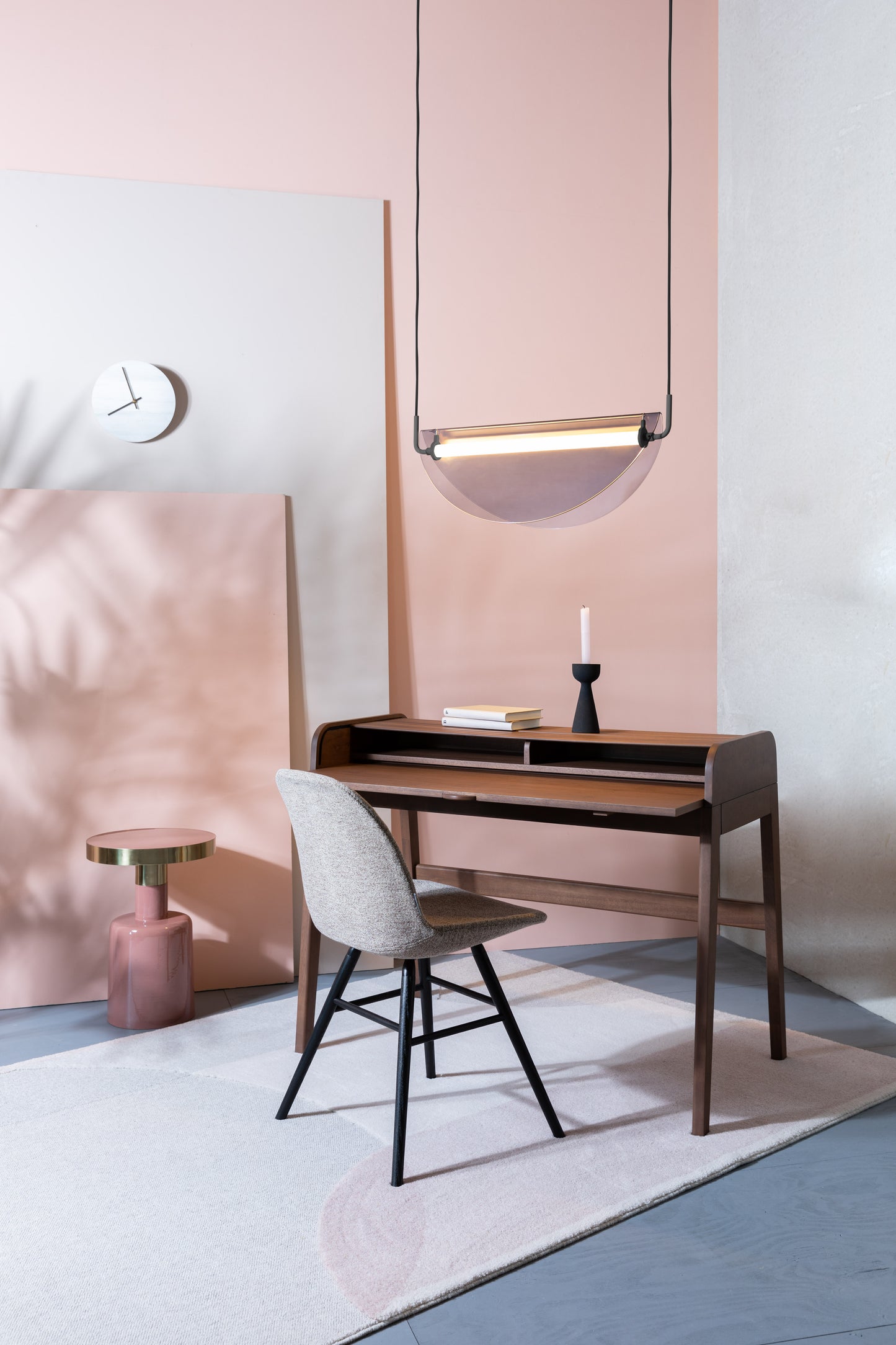 Zuiver Barbier bureau Walnoot