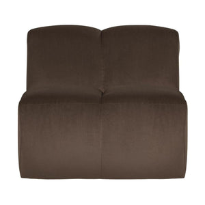 WOOOD Mojo 1-zits bank velvet Bruin