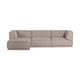 WOOOD Manu 3-zitsbank chaise longue links Naturel