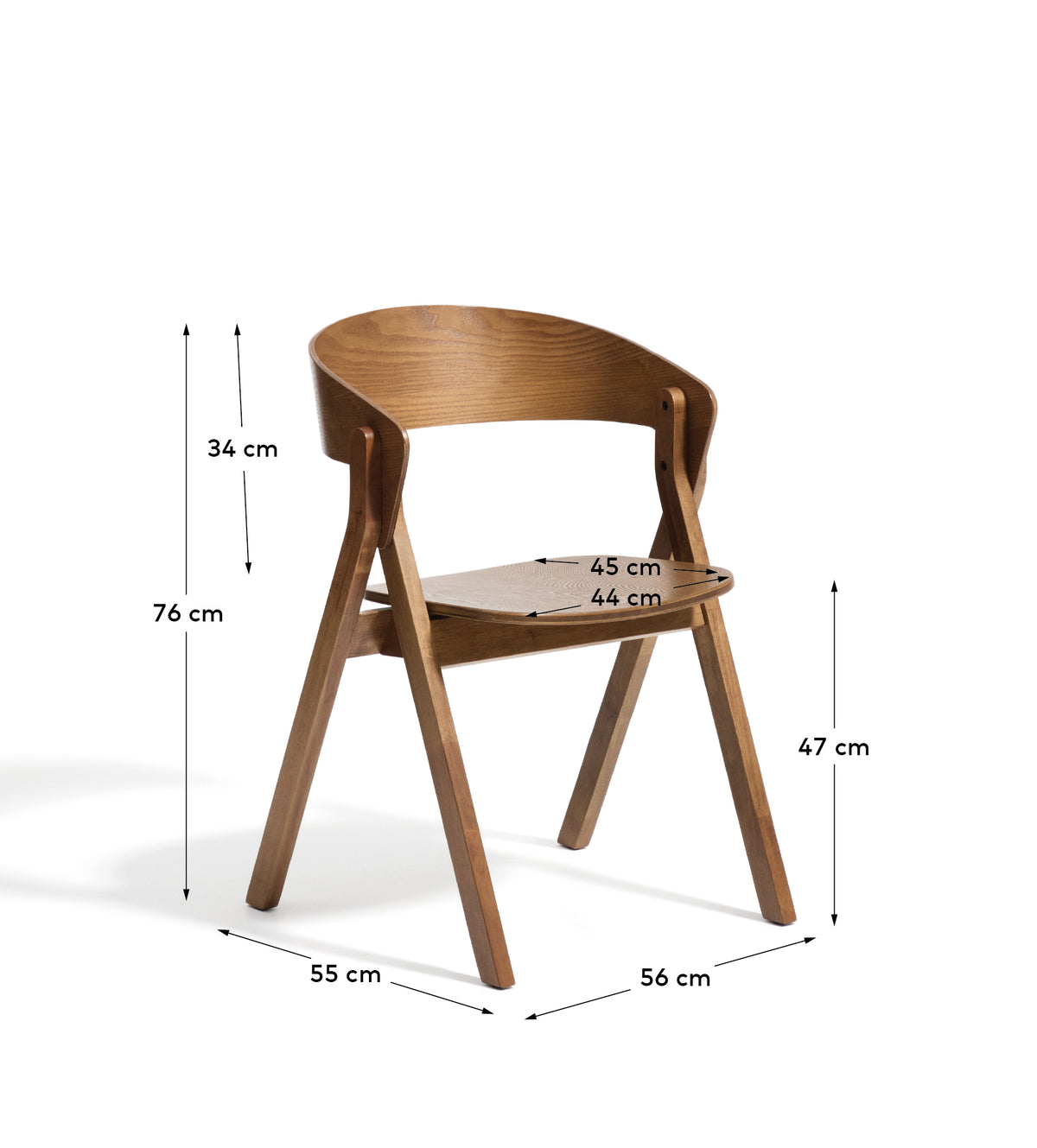 Kave Home Godia eetkamerstoel Brown
