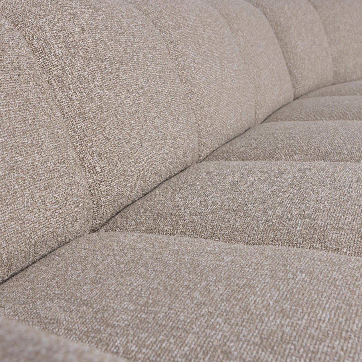 WOOOD Mojo hoekbank rechts bouclé Beige Melange