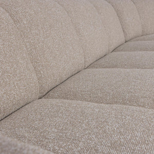 WOOOD Mojo hoekbank rechts bouclé Beige Melange