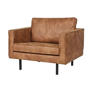 WOOOD Rodeo fauteuil eco-leer Cognac