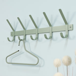 Spinder Design Dexter 5 wandkapstok Dusty Green