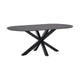 Kave Home Argo eettafel ovaal 200x100 cm Black/Black