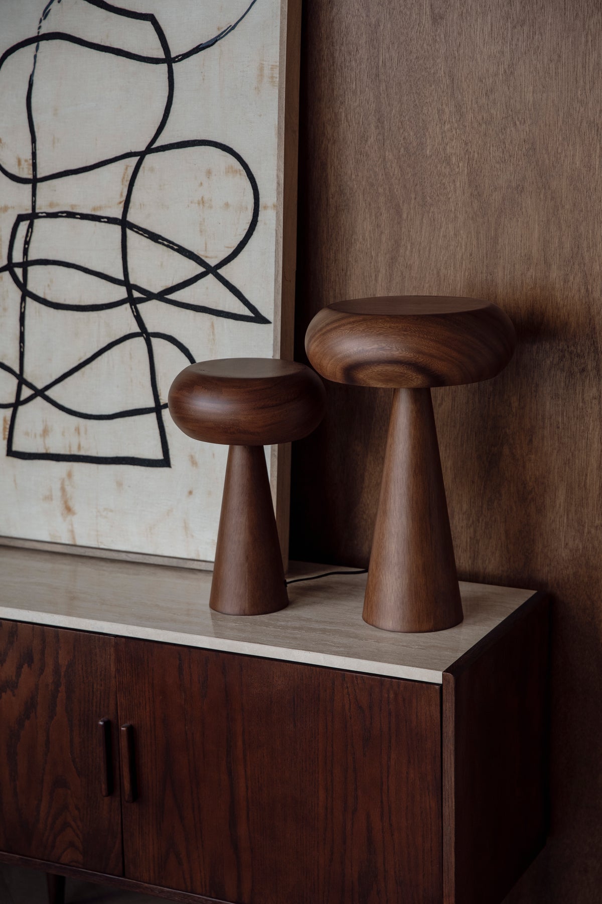 Dutchbone Morel tafellamp S Bruin