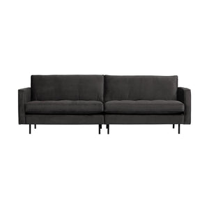 WOOOD Rodeo Classic 3-zits bank velvet Antraciet