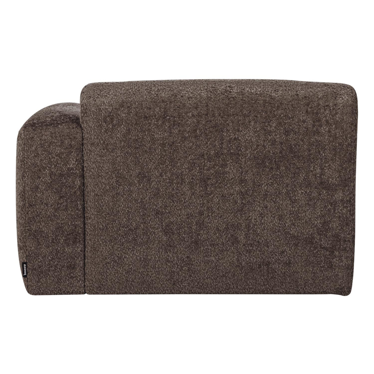WOOOD Mojo Base chaise longue bank arm rechts wollig Bruin