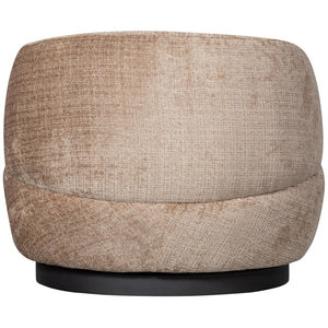 WOOOD Woolly fauteuil draaibaar chenille Zand