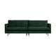 WOOOD Rodeo Classic 3-zits bank velvet Bosgroen