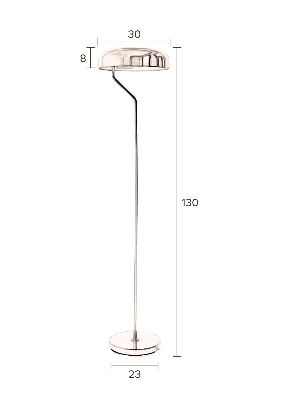 Dutchbone Eclipse vloerlamp Zwart