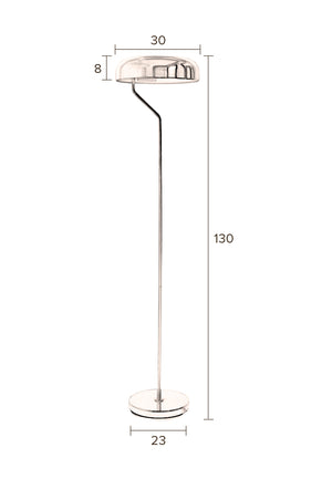 Dutchbone Eclipse vloerlamp Zwart