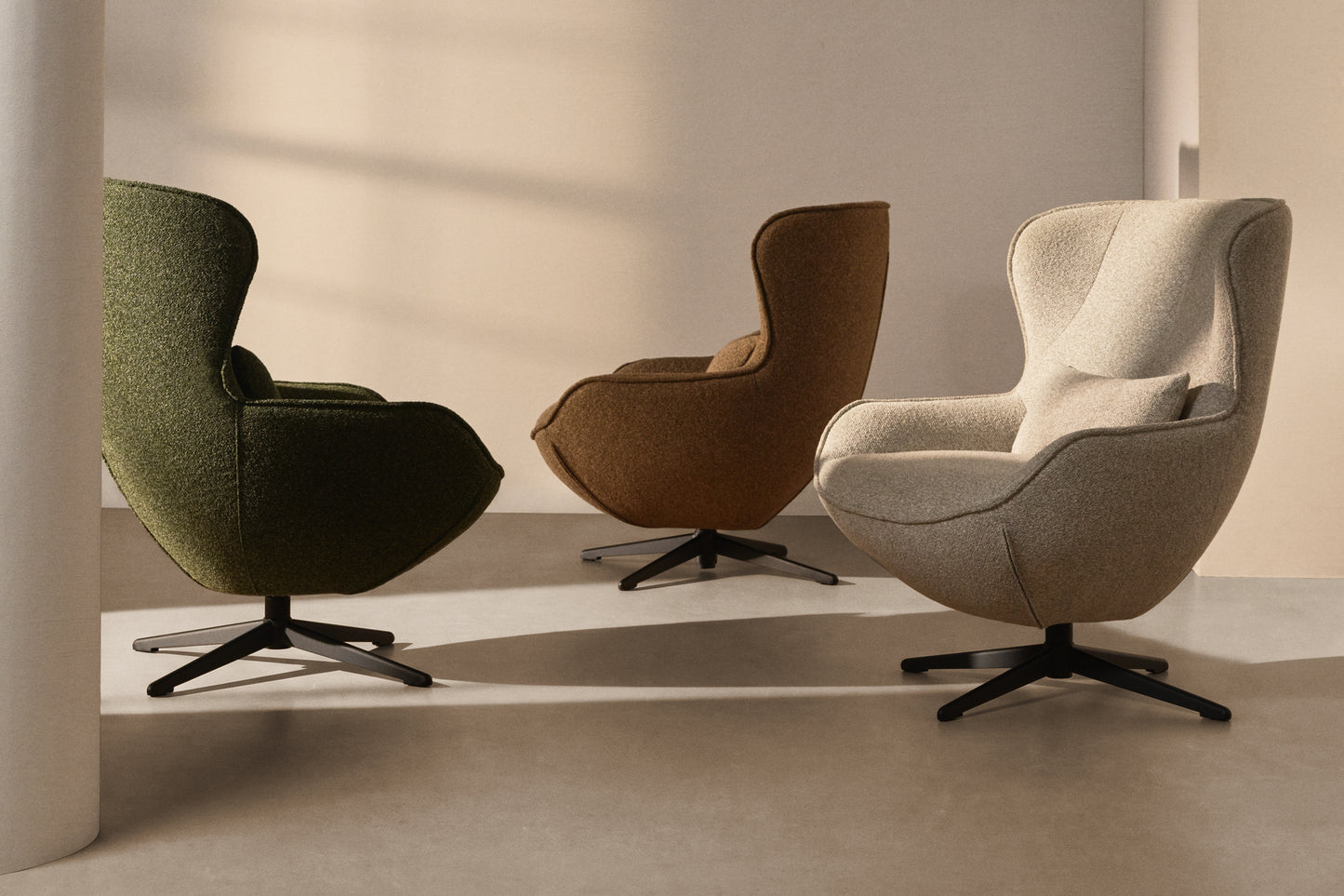 Kave Home Sorile fauteuil chenille Dark green