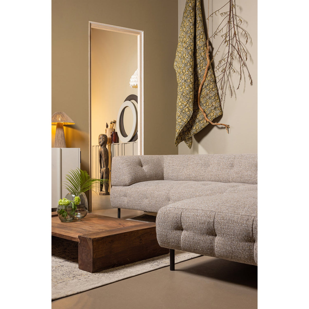 WOOOD Cuno salontafel laag Donkerbruin