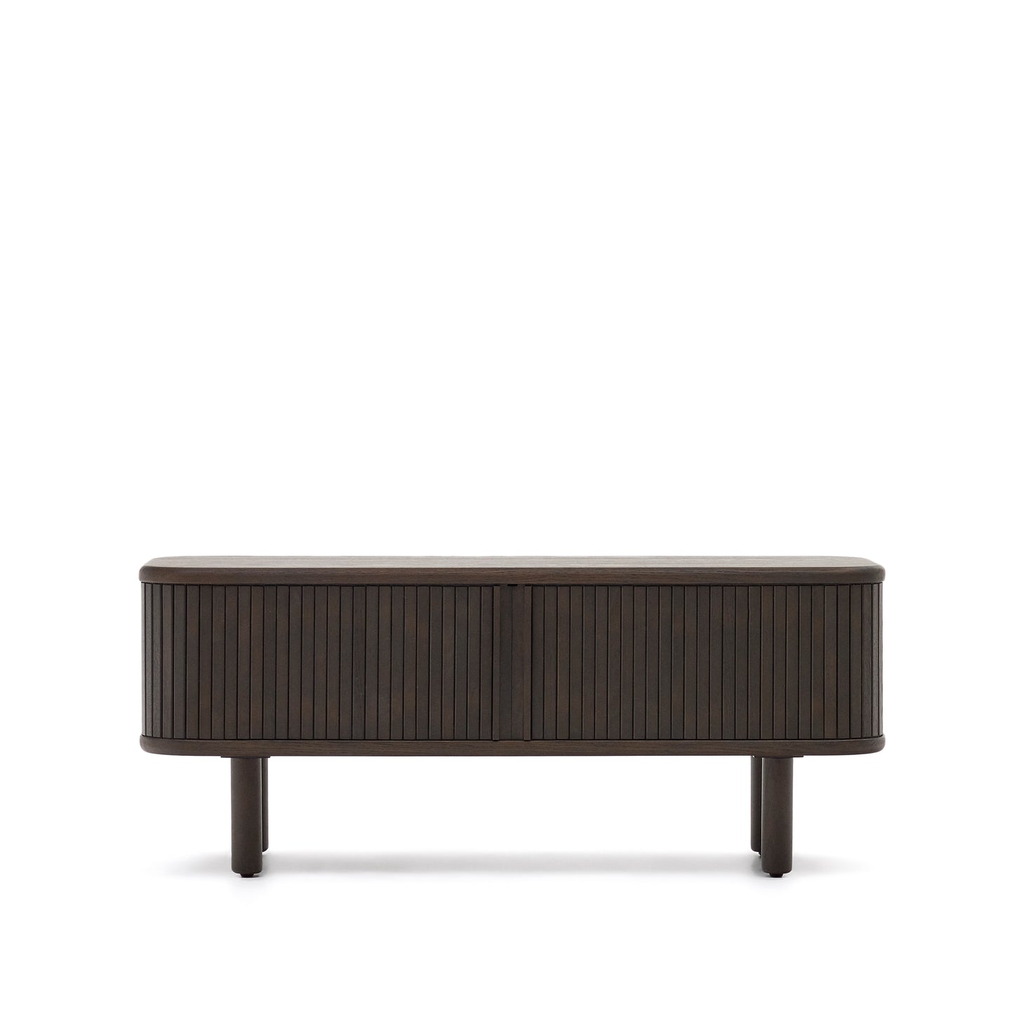 Kave Home Mailen tv-meubel met 2 deuren essen donkere afwerking 120 x 50 cm