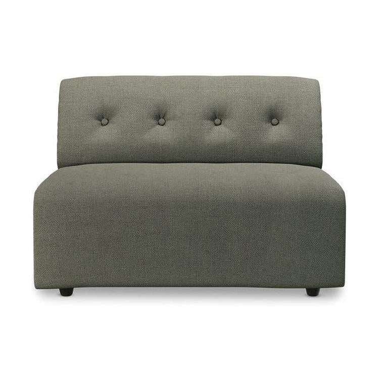 HKliving Vint 1,5-zits bank middle Linen Army Green