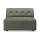 HKliving Vint 1,5-zits bank middle Linen Army Green
