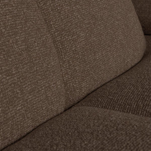 WOOOD Mojo chaise longue bank links bouclé Bruin melange