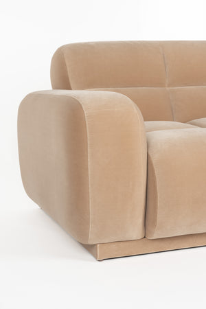 Zuiver Hazel 3,5-zitsbank Chaise Longue rechts Beige