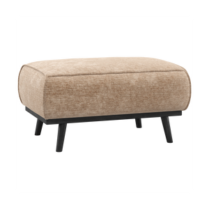 WOOOD Statement hocker Chenille Velvet Perzikroze