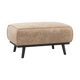 WOOOD Statement hocker Chenille Velvet Perzikroze