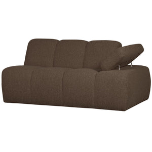 WOOOD Mojo 1,5-zits bank arm rechts bouclé Bruin