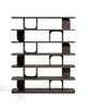 Kave Home Aduma stellingkast 187,5x160 cm Donkerbruin