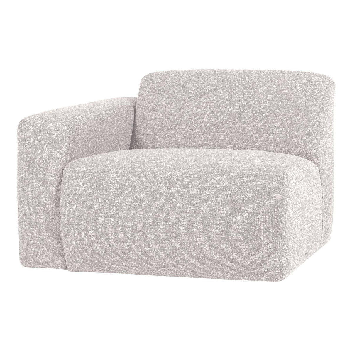 WOOOD Mojo Base 1-zits bank arm links bouclé Ecru