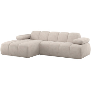 WOOOD Mojo chaise longue bank links ribstof Ecru