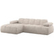 WOOOD Mojo chaise longue bank links ribstof Ecru