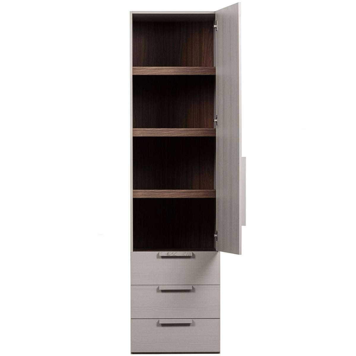 WOOOD Rens 1-deurs legkast Pebble Grey