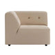 HKliving Vint bank left Knotted Beige
